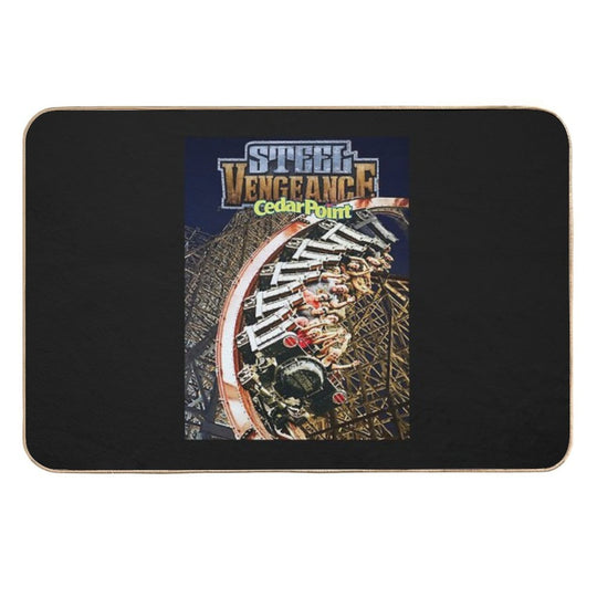 Steel Vengeance Rollercoaster @ Cedar Point, Custom Photograph  Eco-Friendly Bath Mat