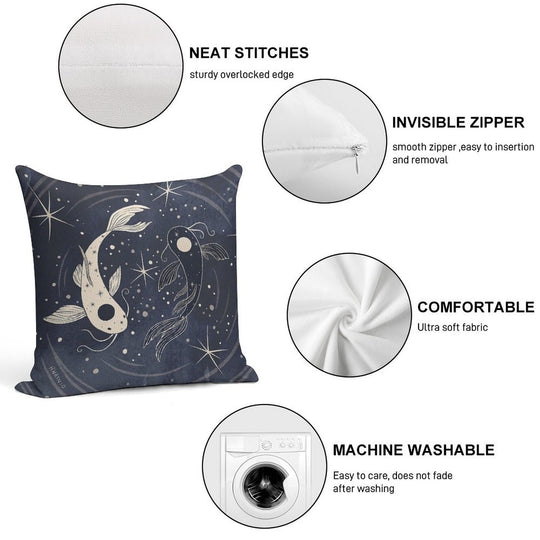 Tui And La Soft Ultra-Soft Texture Throw Pillow