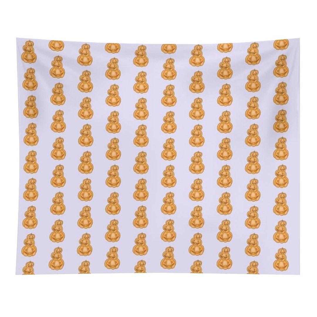 Pumpkin Totem Trio Tapestry