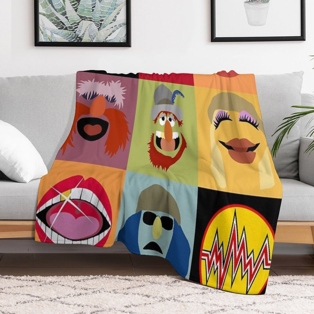 Dr. Teeth And The Electric Mayhem Travel-friendly Throw Blanket