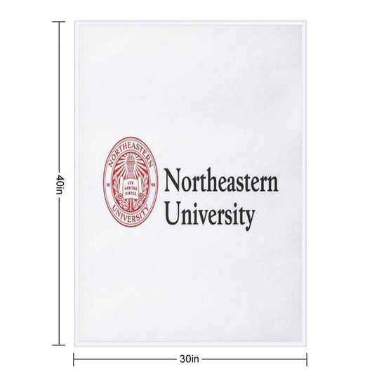 Northeastern University Travel-friendly Throw Blanket