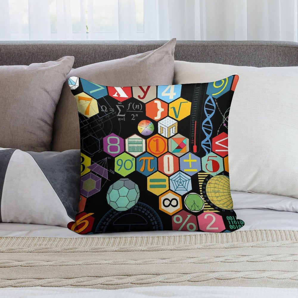 Math in Black! Soft Home Decor Throw Pillow