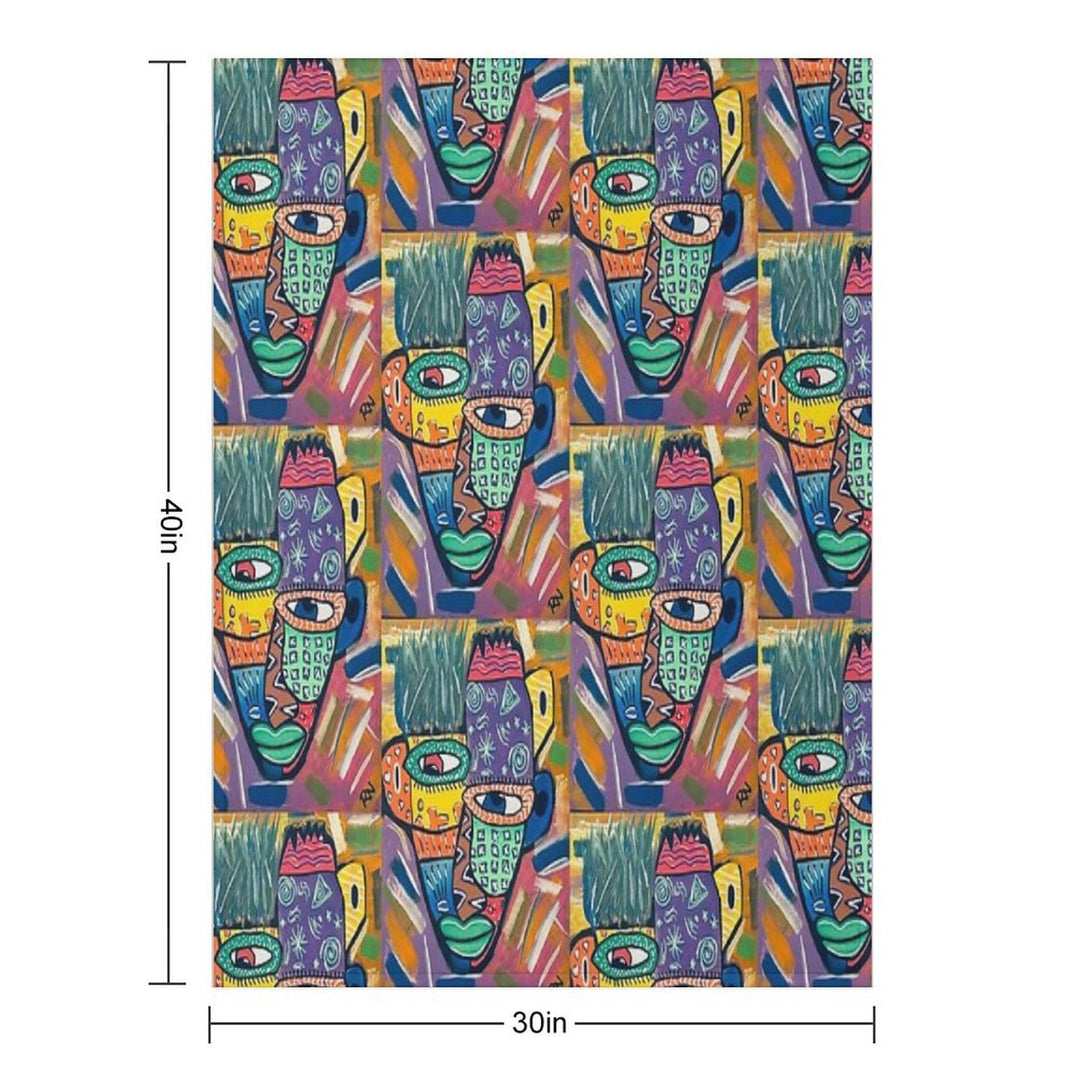 Patchwork Mind Velvety-soft Throw Blanket