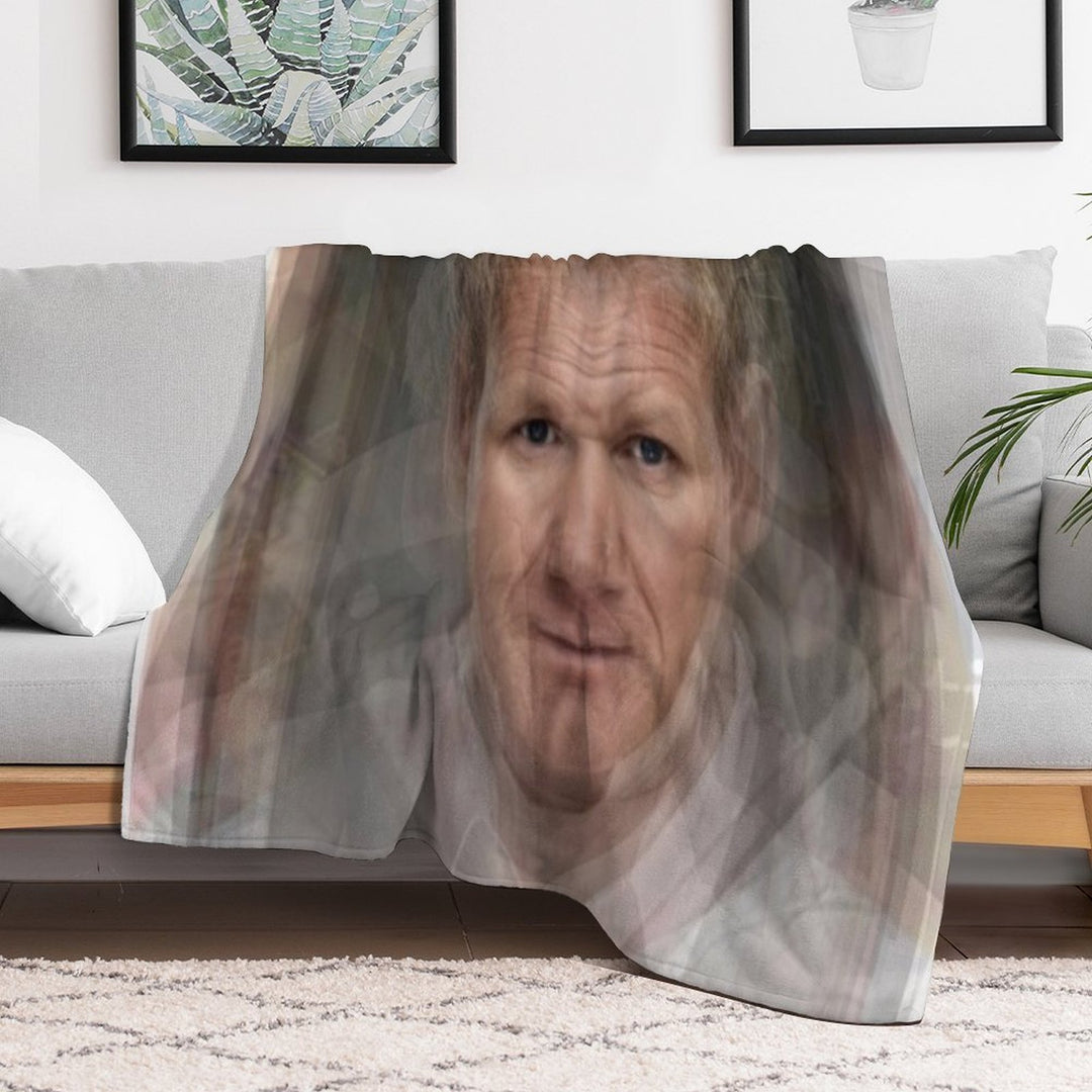 Gordon Ramsay Portrait Quick-dry Throw Blanket