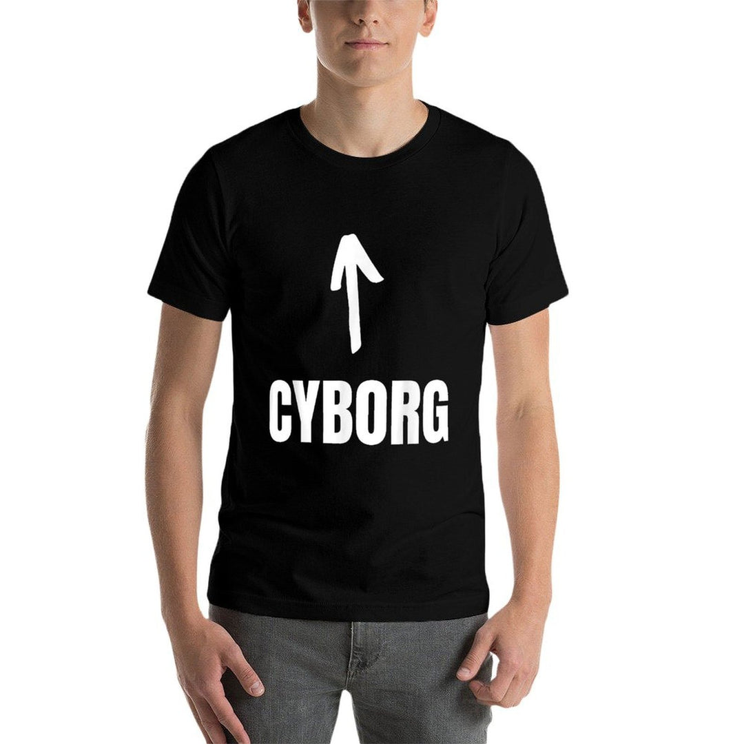 Halloween Cyborg - Unisex-Adults, Kids - Black - - Crew Neck - Small - Funny Cyborg Design  Breathable T-Shirt