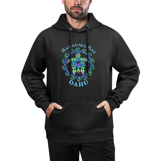 Hanauma Bay Oahu Hawaii Vacation Colorful Turtle Shape Retention Hoodie