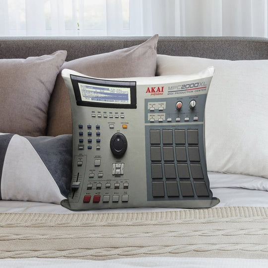AKAI MPC 2000XL 90s Underground Hip Hop Soft Style Accent Throw Pillow