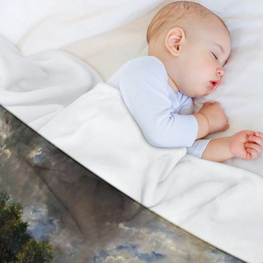 John Constable - The Hay Wain Sustainable Throw Blanket