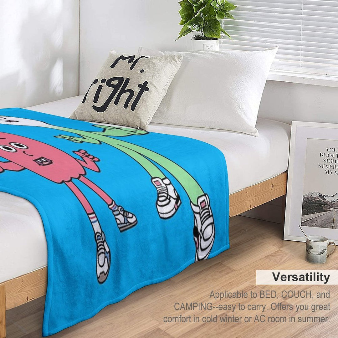 Apple And Onion Sustainable Throw Blanket