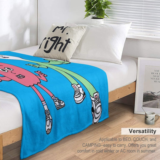 Apple And Onion Sustainable Throw Blanket