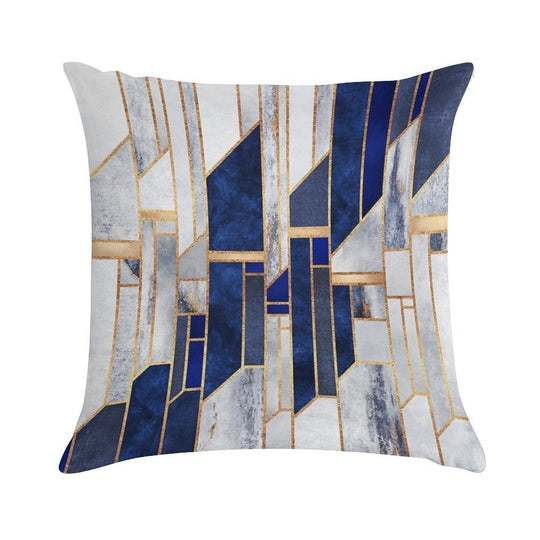 Blue Winter Sky Soft Decorative Cover Throw Pillow