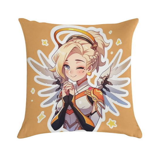 Cute Mercy Soft Multiple Sizes Throw Pillow