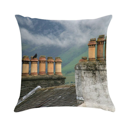 Chimneys Soft Anti-Pilling Throw Pillow