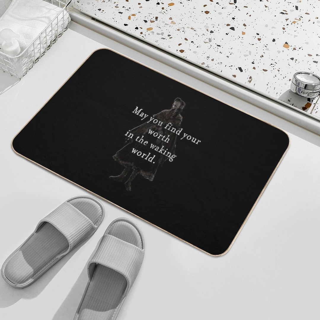 Bloodborne May You Find Your Worth In The Waking World Classic T-Shirt  Long-Lasting Bath Mat