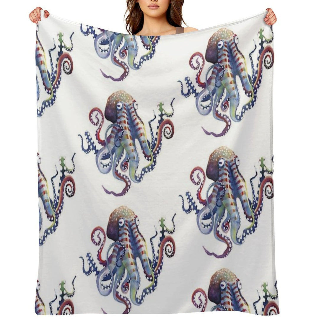 Octopus Compact Throw Blanket