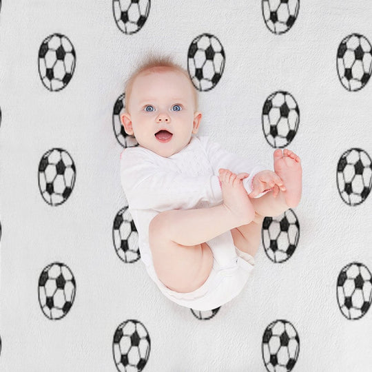 Soccer Ball Anti-pilling Throw Blanket