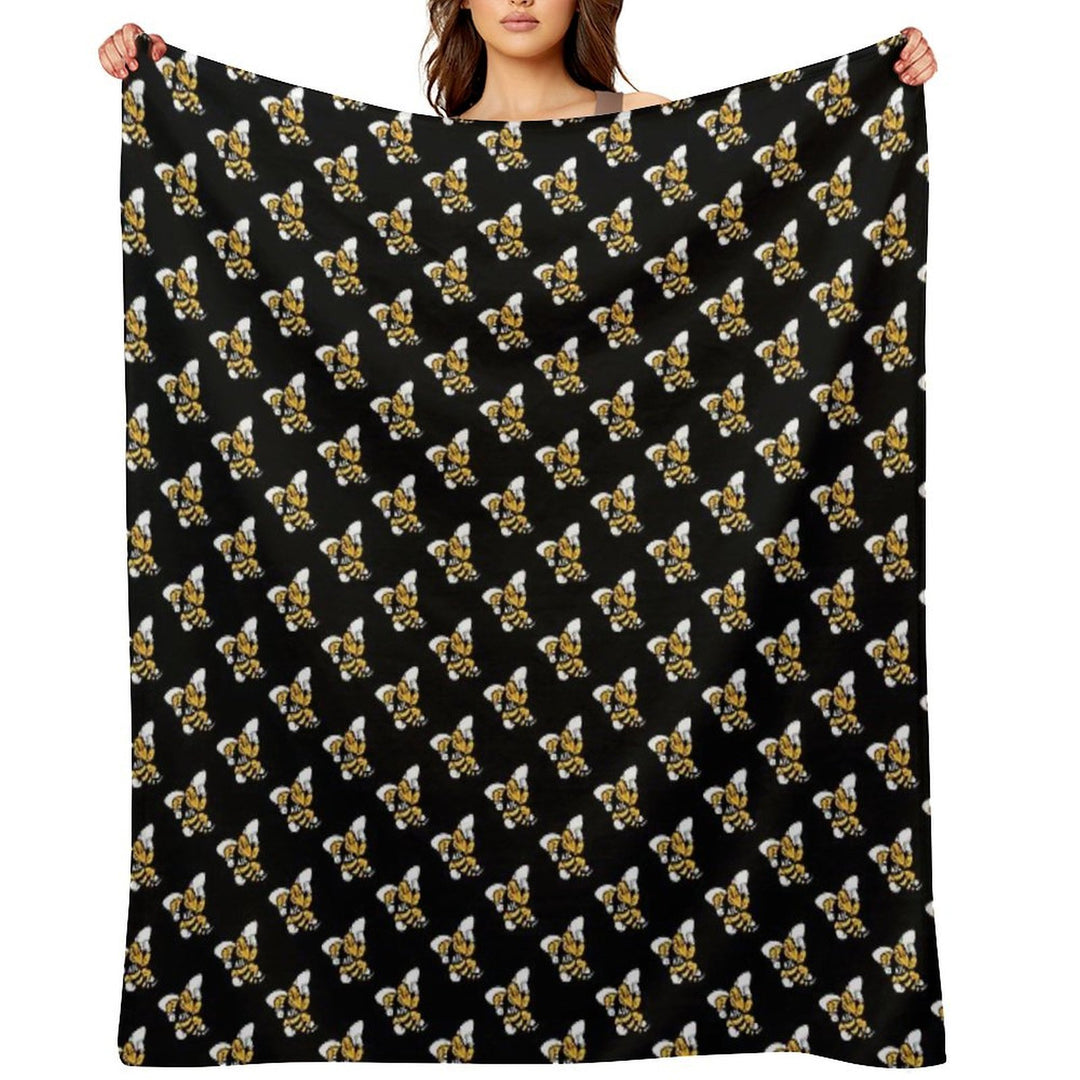 The Randolph Macon Iconic Anti-pilling Throw Blanket