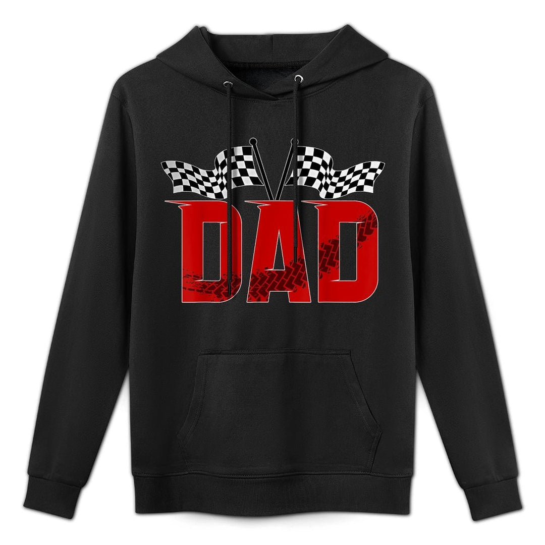 Dad Race Car Matching Family Racing Boy Birthday Casual Wear Hoodie