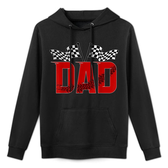 Dad Race Car Matching Family Racing Boy Birthday Casual Wear Hoodie