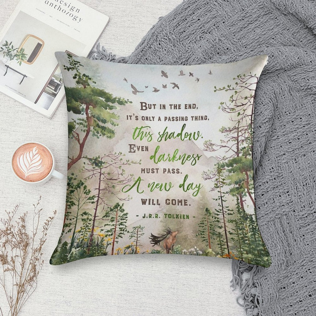 But in The End Soft Hidden Zipper Throw Pillow