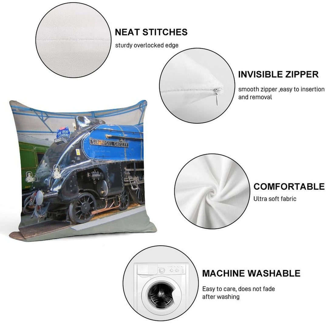 Sir Nigel Gresley Soft Skin-Friendly Throw Pillow