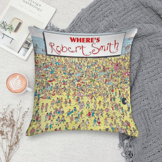 Where's Robert Smith - The Cure Soft Home Decor Throw Pillow