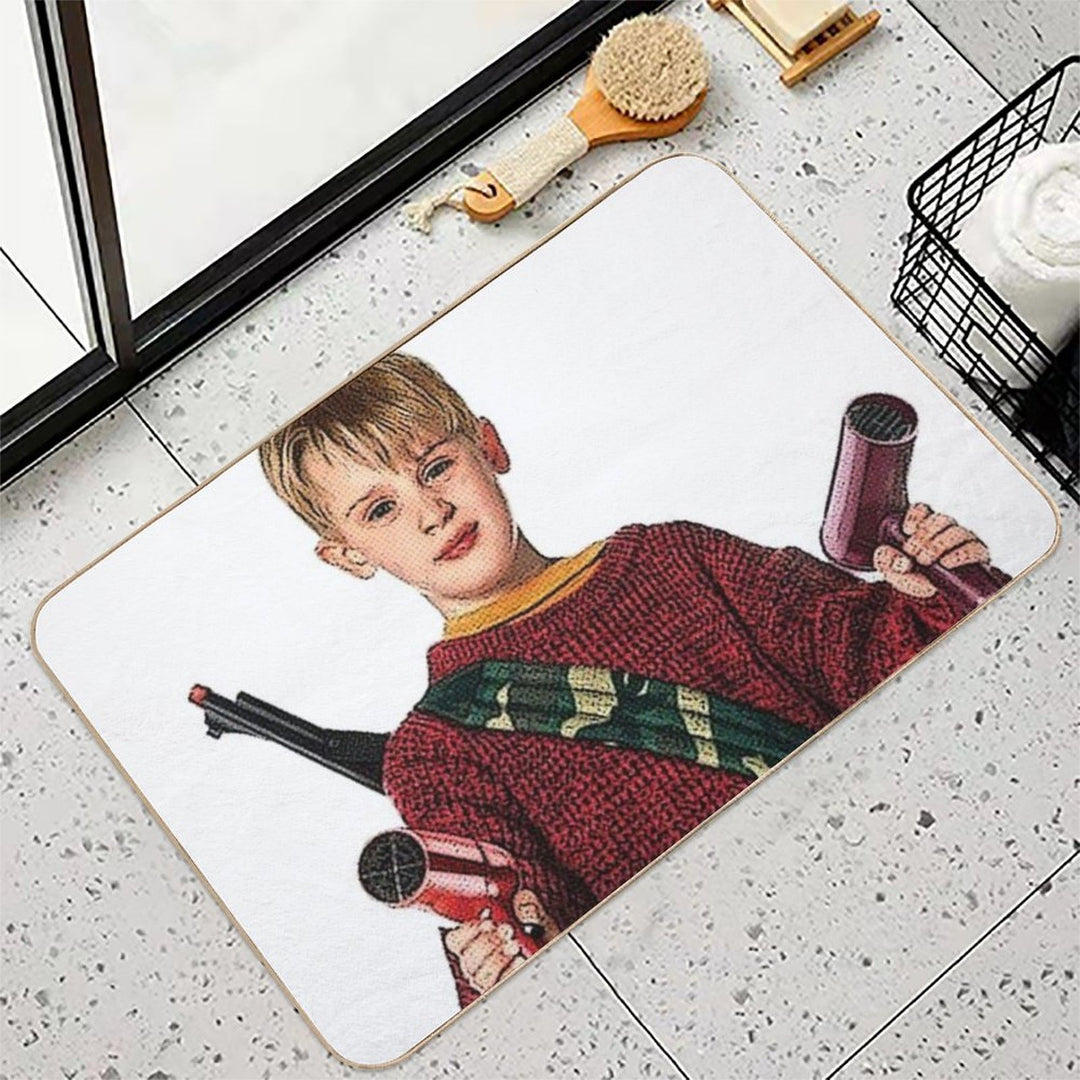 Kevin McCallister Home Alone Christmas Movie Durable Bath Mat
