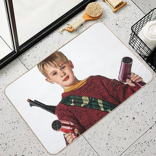 Kevin McCallister Home Alone Christmas Movie Durable Bath Mat