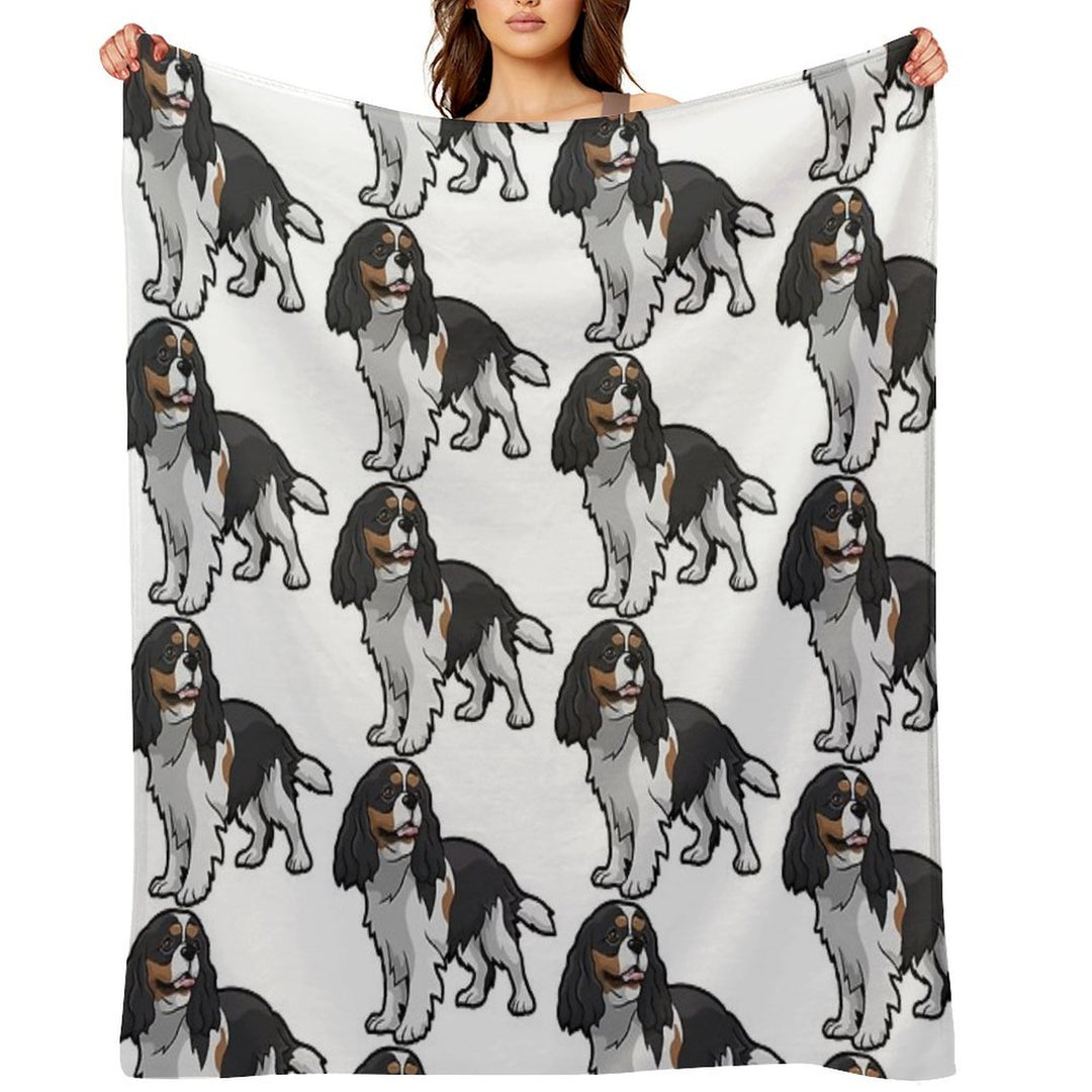 Cavalier King Charles Spaniel Multi-functional Throw Blanket
