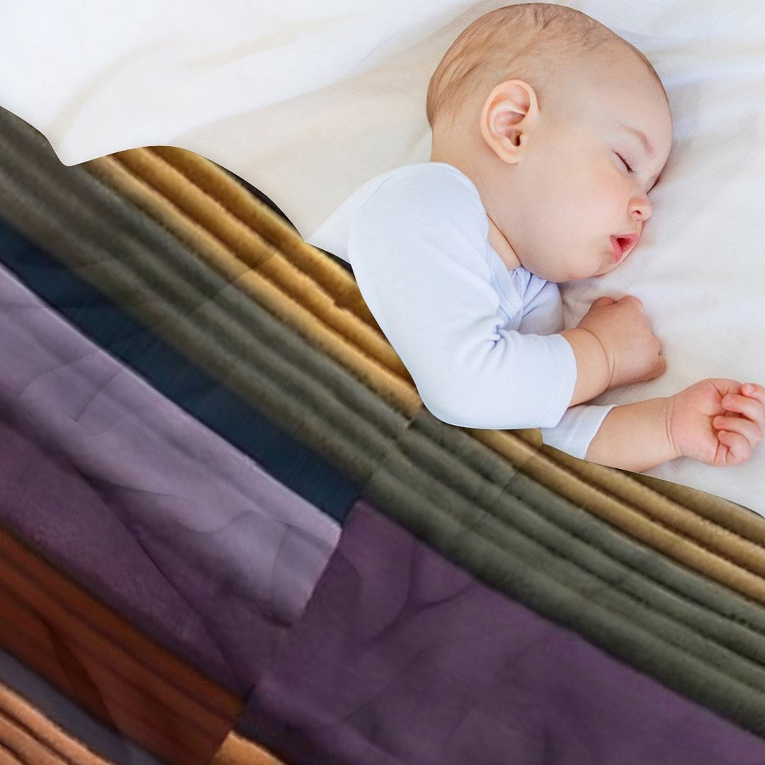 Nomad Colorful Stripes Anti-pilling Throw Blanket