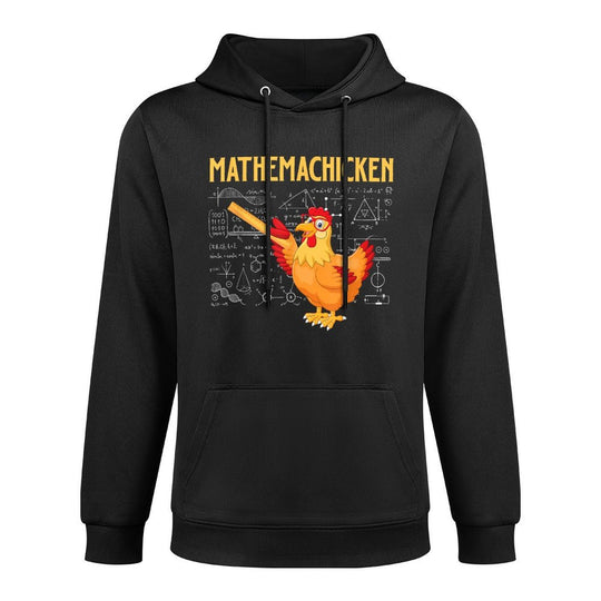 Mathemachicken - Chicken Math Lover Animal Poultry Owner Shrink-Resistant Hoodie