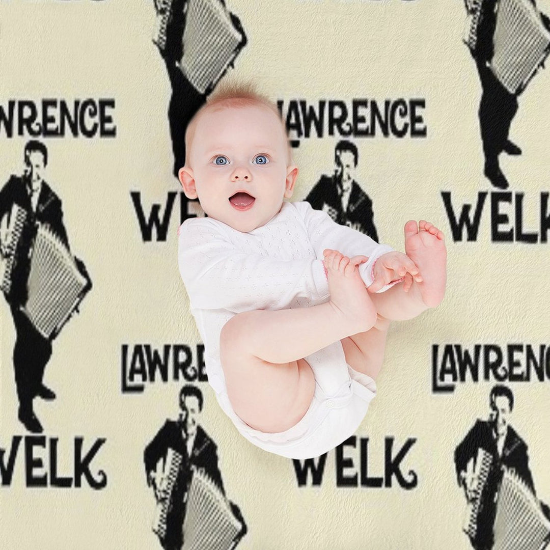 Lawrence Welk - Name - The Black Stencil Comfort Throw Blanket