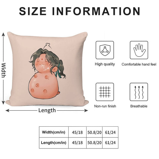 Well Fed 2 Soft Easy Maintenance Throw Pillow