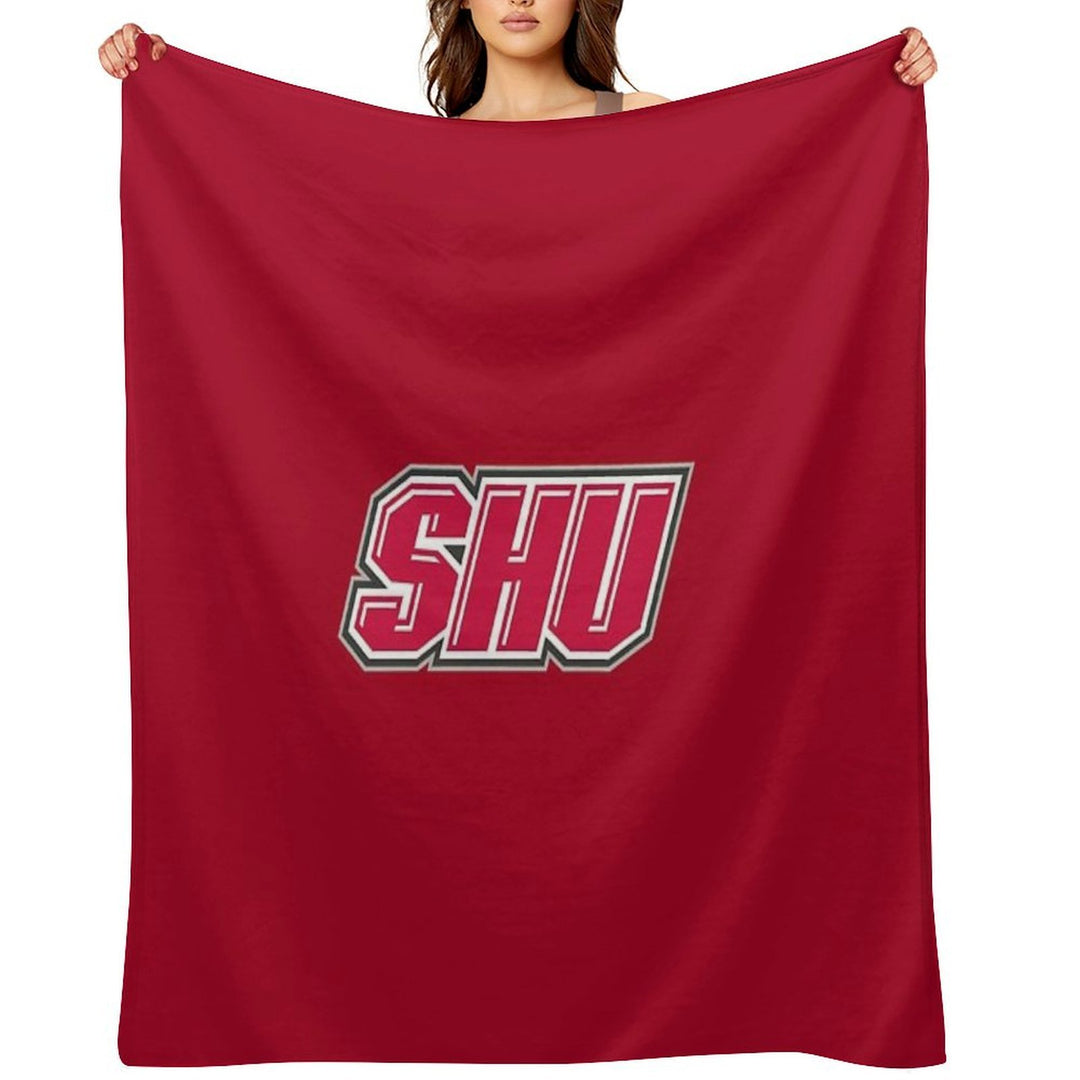 SHU Pioneers Logo Quick-dry Throw Blanket