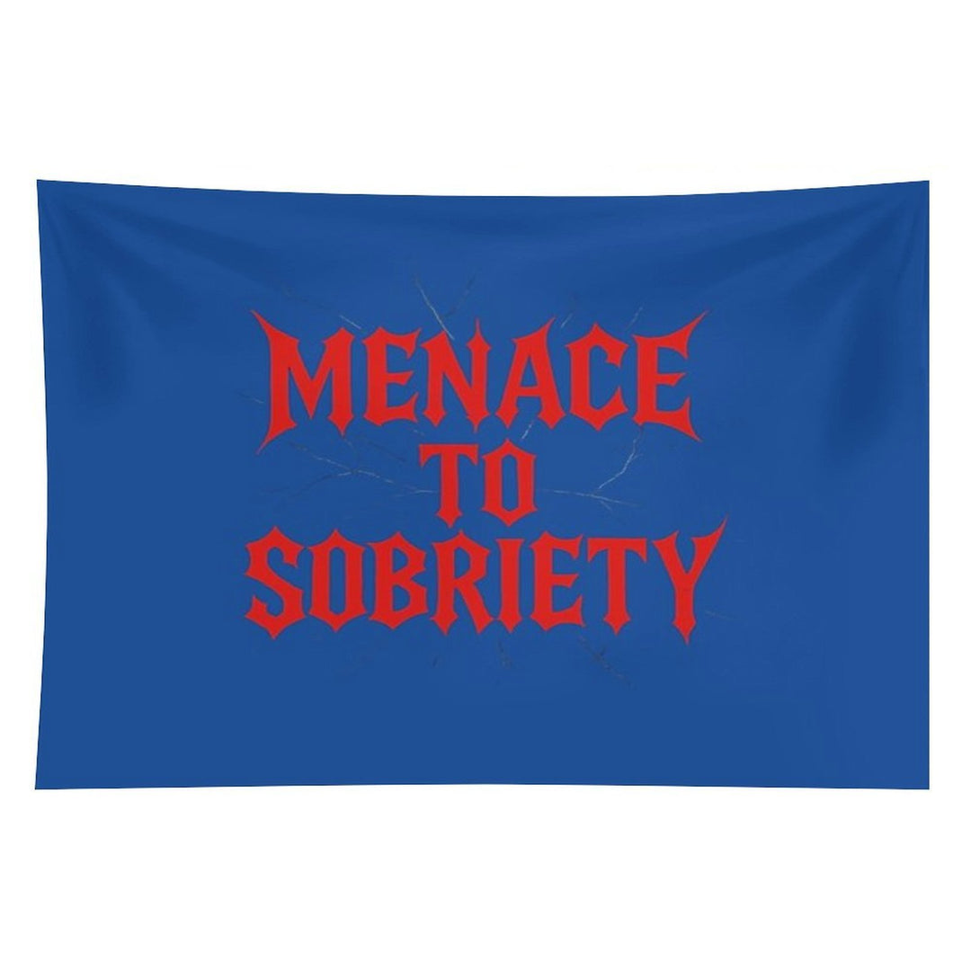 Menace to Sobriety Typography Design Tapestry