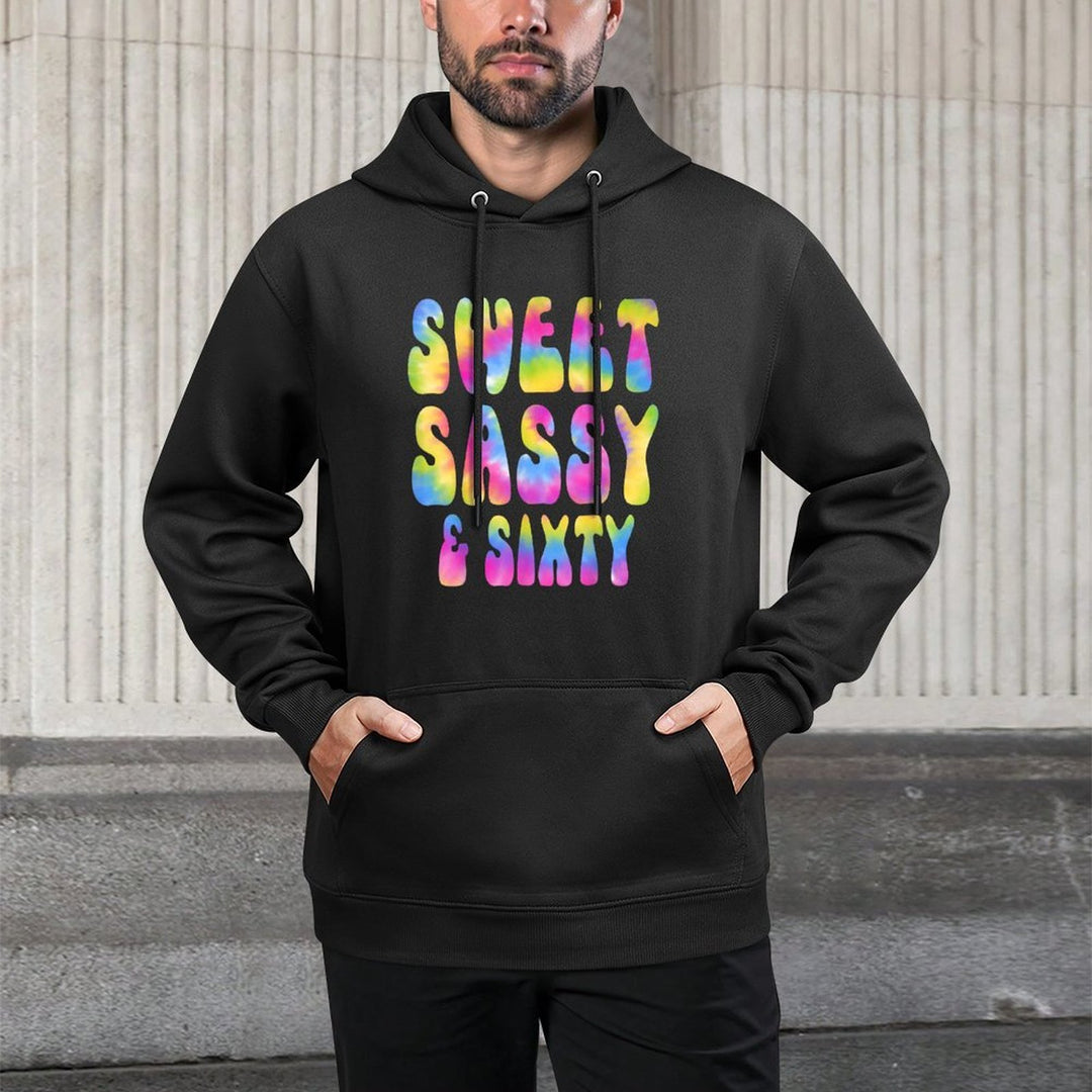 Sweet Sassy And Sixty 60th Birthday Tie Dye 60 Years Old Colorfast Hoodie