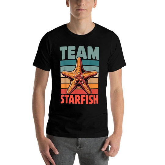 Funny Starfish Art for Men Women Boys Girls Starfish Lover  Oversized Silhouette T-Shirt