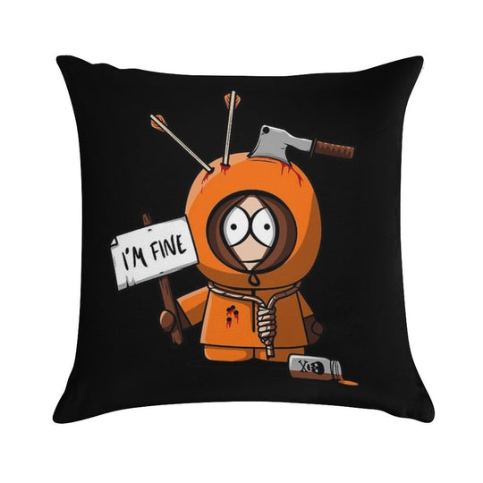 I'm Fine Soft Bedroom Essential Throw Pillow