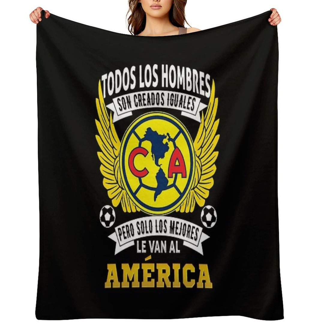 Playera Aguilas Del America Solo Los Mejores Le Van Al America Machine-washable Throw Blanket