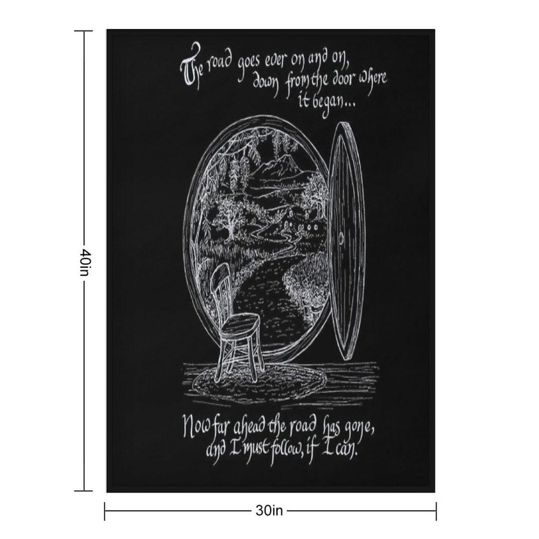 The Road Goes Versatility Throw Blanket