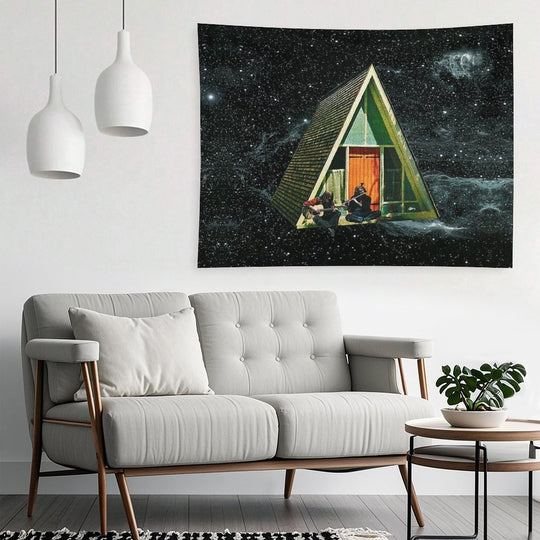 A House in Space Tapestry