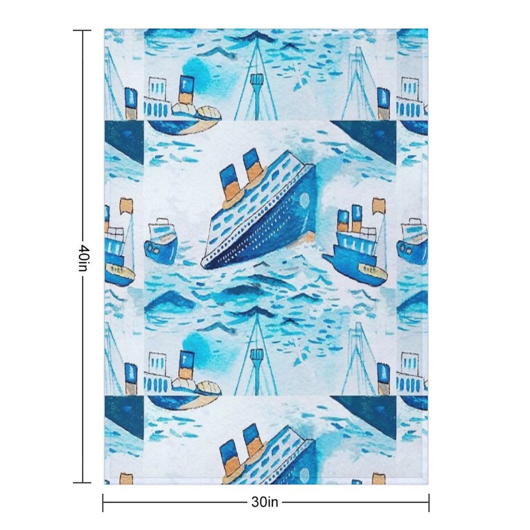 Ferry Boats Scrub Cap All-season Throw Blanket