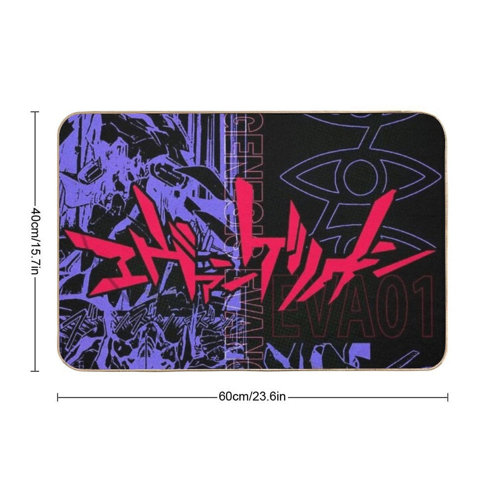 Neon Genesis Evangelion Cool Anime Design  Multi-Purpose Bath Mat