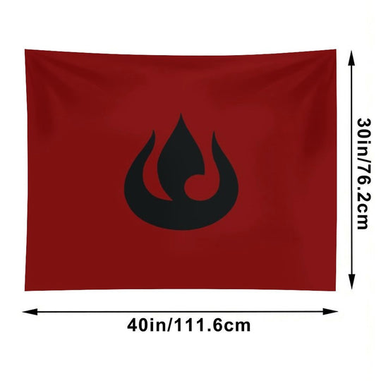 Fire Nation Banner Tapestry