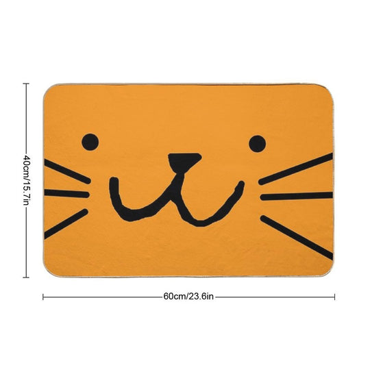 Awesome Orange Cat  Slip-Resistant Bath Mat