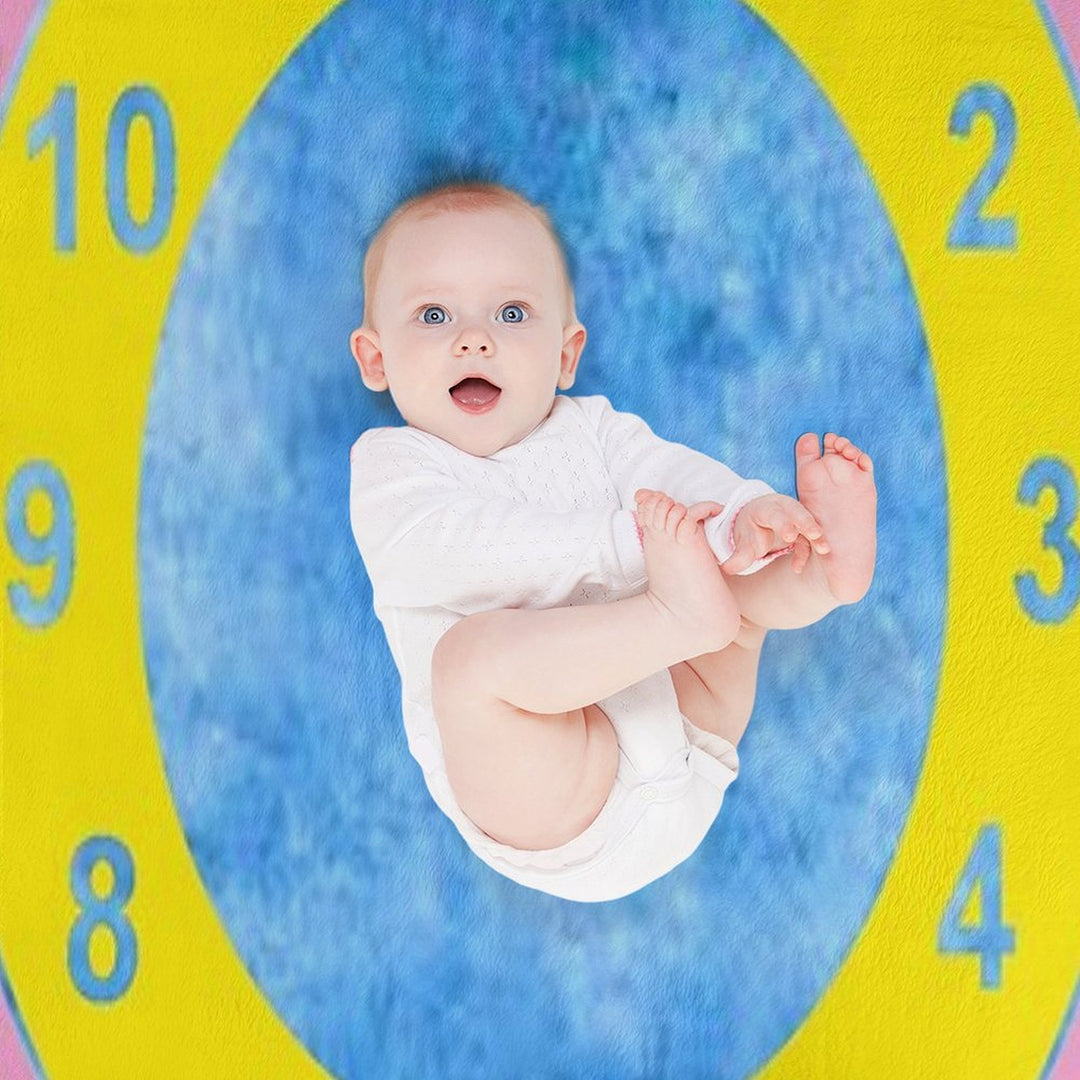 Clock Rug (The Big Comfy Couch) Plush Throw Blanket