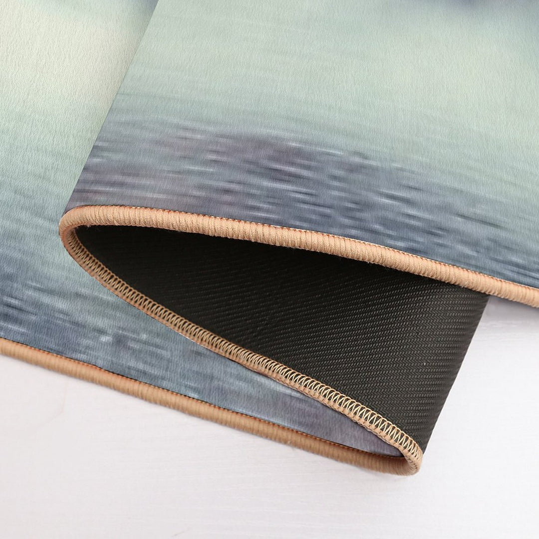 Natures Mirror - Fall at The River  Dirt-Trapping Bath Mat