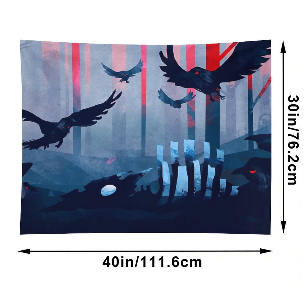 Blue Stone Landscape Tapestry