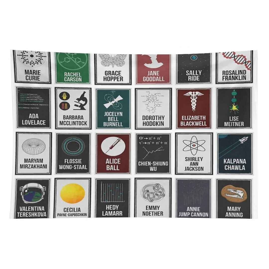 24 Women Who Changed Science. And The World. Tapestry