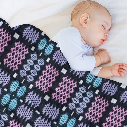 Traditional Woven Welsh Blanket Sustainable Throw Blanket